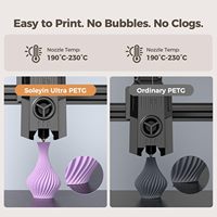 Bobine de filament PETG vert 1,75 mm pour imprimante 3D, 1 kg, matière plastique de haute qualité