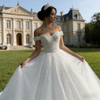 Robe de mariée bohème de haute qualité, nouvelle collection, très tendance, personnalisable, avec traîne chapelle et dentelle, grandes tailles