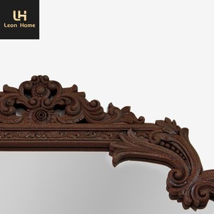 Specchio Lungo per Ingresso in Stile Europeo, Squisito Specchio Intagliato per Ingresso, Lussuoso Specchio Decorativo Intagliato per Ingresso - Product Image 2
