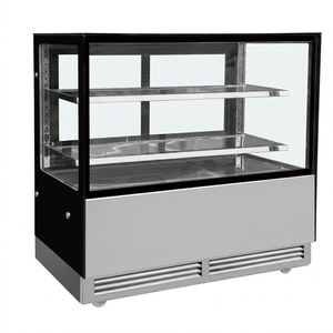 70인치 상업용 곡면 유리 케이크 쇼케이스, 제과점/델리용 냉장 디저트 냉장고 - Product Image 2