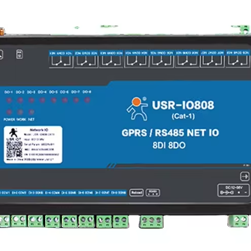 8 Channel RS485 Ethernet WiFi Network Relay IO Controller USR-IO808-EWR Support Modbus