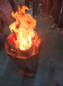 Estufas <span class=keywords><strong>de</strong></span> Pellet <span class=keywords><strong>de</strong></span> leña portátiles sin humo baratas Diseño simple Cuenco <span class=keywords><strong>de</strong></span> fuego <span class=keywords><strong>Brasero</strong></span> portátil fogata corten PT06 - Product Image 5