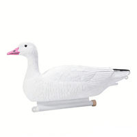 Señuelo de Caza de Ganso Completamente Flocado, Plegable, Flotante, Impermeable, Ligero, Modelo de Aves de Plástico Blando para Decoración Exterior