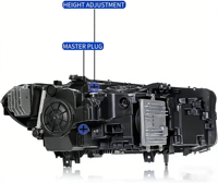 Conjunto de Faros LED para BMW Serie 5 (G30/G38/G31) 2018-2023, Repuesto de Faros Delanteros, Suministro de Fábrica, Piezas de Automóvil -- Un Par