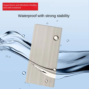 <span class=keywords><strong>Porta</strong></span> da Bagno OUPAI per Interni, Manuale, in Legno e Plastica, Senza Vernice, Doppia Protezione, OPMA-2001AM-<span class=keywords><strong>L</strong></span> Jade Sand Glass (Hardware Incluso) - Product Image 3