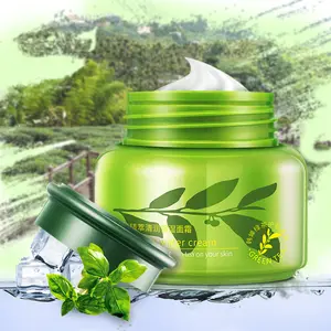 OEM Rorec private label green tea face whitening tender smoothic moisturizing anti-aging face skin care face cream