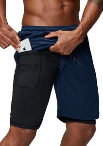 2 in 1 Gym wear <span class=keywords><strong>pantaloncini</strong></span> Cross fit Mens Gym Workout short Sports <span class=keywords><strong>pantaloncini</strong></span> da corsa <span class=keywords><strong>con</strong></span> tasca interna per telefono <span class=keywords><strong>pantaloncini</strong></span> da palestra a compressione - Product Image 6