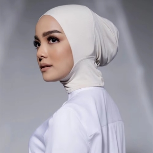 Nouveau <span class=keywords><strong>Bonnet</strong></span> Turban Islamique Plissé Élastique en Jersey de Coton Extensible pour Voile/Hijab – Vente en Gros - Product Image 2