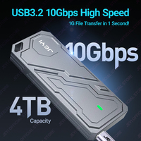Jeyi Factory M.2 NVMe SSD Enclosure USB3.2 Gen2 10Gbps casing aluminium mendukung 2230/2242/2260/2280 SSD RTL9210 Chip multi-ukuran
