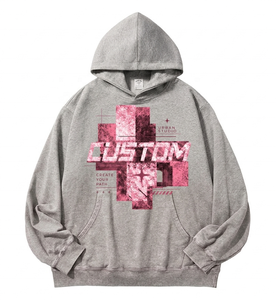 Sudadera con Capucha Personalizada con Logotipo, 300 g/m², 100 % Algodón Francés, Estilo Informal, Corte Holgado, Unisex, Lisa - Product Image 1