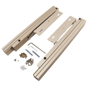 Rail de glissière télescopique réglable en alliage d'aluminium de 36 pouces pour bureau, chambre et cuisine - Product Image 1