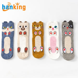 Calcetines divertidos de algodón para mujer Ehanking con lindo estampado de animales Funky para mujer invierno grueso cálido térmico deportes calcetines extraños regalo de Navidad - Product Image 3