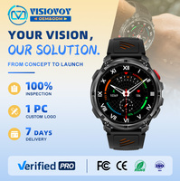 Jam Tangan Pintar Digital OEM Visiovoy 2027 Khusus Pria, Daya Tahan Baterai 15-30 Hari, Dapat Melakukan Panggilan, Montre Reloj Fitness Android, Tahan Air