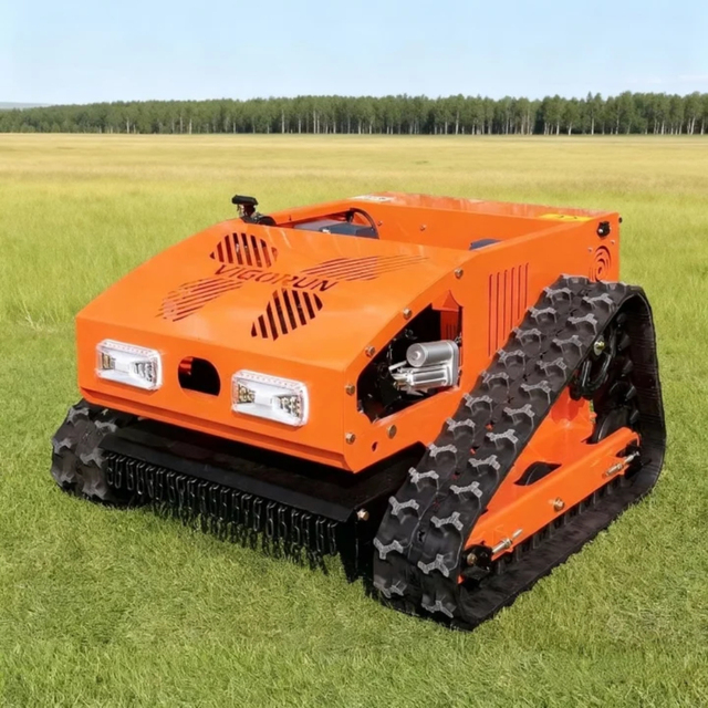 Brush Mower Gasoline Robot Lawn Mower Remote Controlled Tracked Forestry Mulcher Grass Trimmer zero Turn Vigorun