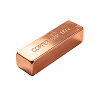 Barre carrée en cuivre massif 1KG 1 POUNDE, tiges en cuivre pur 999 pour collection