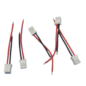 Connettore Wafer Passo 1.25mm <span class=keywords><strong>2</strong></span>-Pin 1007 28AWG con Cavi Rossi e Neri, Estremità Stagnate, Grado di Protezione IP67, PVC per Uso Automobilistico, Computer ed Elettronico - Product Image 3