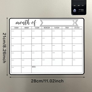 <span class=keywords><strong>Pizarra</strong></span> magnética de borrado en seco de doble cara suave al por mayor <span class=keywords><strong>planificador</strong></span> semanal <span class=keywords><strong>mensual</strong></span> calendario <span class=keywords><strong>pizarra</strong></span> blanca magnética - Product Image 2