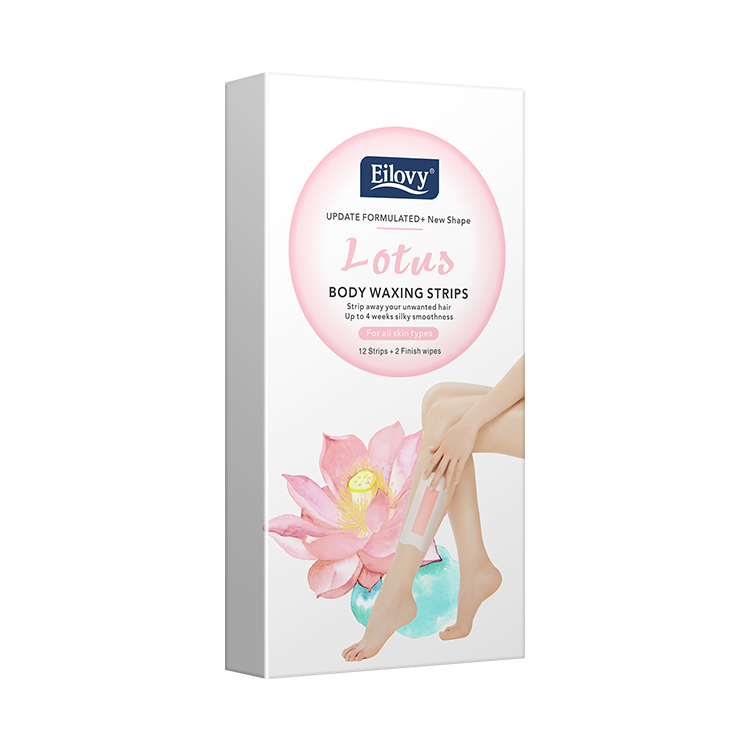 SF2003 оптовая торговля OEM нетканые лотоса 24pcs удаление волос тела для занятий спортом для депиляции воск для депиляции восковые полоски