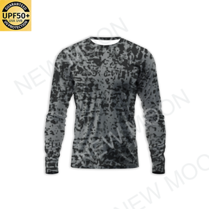 Mens Tùy Chỉnh Dài Tay Áo Lưới Thông Hơi UV Câu Cá Áo Sơ Mi Tùy Chỉnh Upf 50 + Mặt Trời Bảo Vệ Độ Ẩm Wicking Polyester Câu Cá Phù Hợp Với - Product Image 2