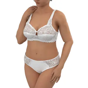 Manufacturer 5xl Sexy Lace Ladies Lingerie Plus Size Big Cup Bra And Panty Sets