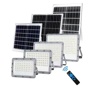 KCD DC 12v 5000k 200w 300w 500w 600w IP65 LED luce solare sensore di movimento 3 modalità lampada di inondazione portatile luce solare all'aperto