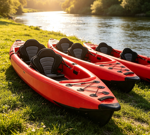 Kayak inflable de pesca con pedales, tipo sit-on-top, para dos personas, con tecnología Drop Stitch, canoa de río, en venta. - Product Image 1