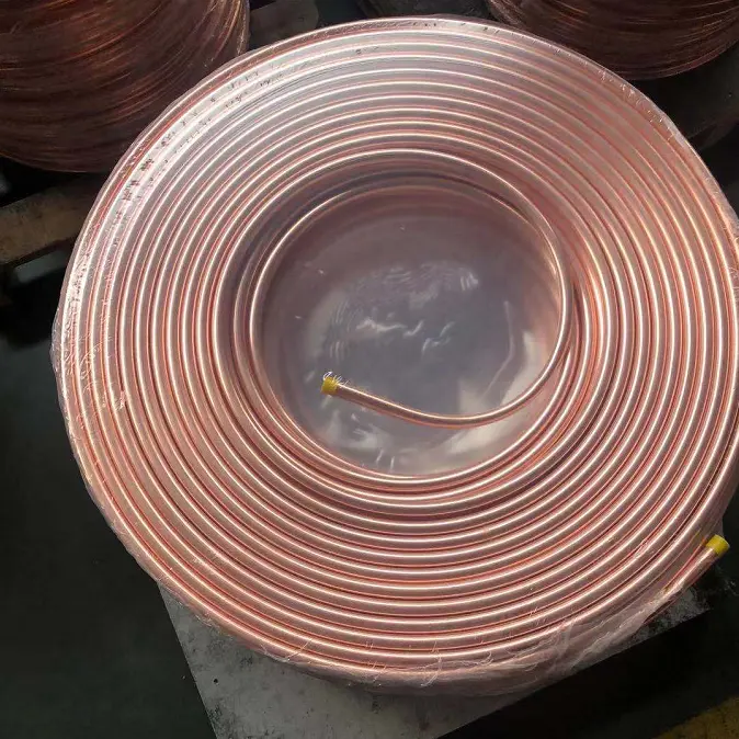 1/4 3/8 3/4 coil pipe / copper tube high quality copper pipe for air conditioner price