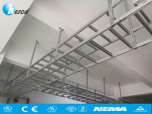 BESCA NEMA Standard Ladder Cable Tray Hot-Dip Galvanized UL/CE Listed Heavy Load-Bearing for Factory & Building Cable Management - Product Image 4