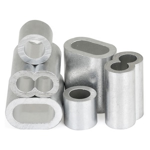 0.5-32Mm Tay Áo Nhôm Hình Bầu Dục/Tròn/8 Hình Cáp Crimps Swage Clips - Product Image 2