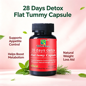 Capsules WinsTown 28 jours de désintoxication pour un ventre plat pour femmes, fournissent énergie, contrôle de l'appétit et soutien du métabolisme. - Product Image 4