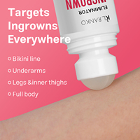 Sérum anti-poils incarnés OEM sous marque privée, solution anti-irritations pour la ligne du bikini, les aisselles et les jambes, traitement exfoliant anti-taches brunes