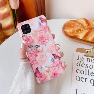 Custodia protettiva per telefono Girly flessibile sottile sottile sottile in Silicone morbido floreale farfalla per <span class=keywords><strong>Samsung</strong></span> <span class=keywords><strong>Galaxy</strong></span> <span class=keywords><strong>A12</strong></span> - Product Image 2