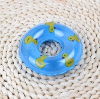 Mini bouée gonflable pour enfants, jouet en plastique écologique, petit canard jaune pour les jeux d'eau dans le bain, de 0 à 24 mois