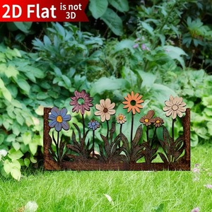 <span class=keywords><strong>Décoration</strong></span> <span class=keywords><strong>de</strong></span> jardin en forme <span class=keywords><strong>de</strong></span> fleurs sauvages pour l'aménagement paysager extérieur, la pelouse, le patio et les allées - Product Image 2