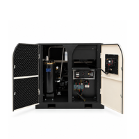 Compresseur d'air industriel rotatif à vis portable 7,5 kW 11 kW 15 kW 22 kW 37 kW 55 kW 75 kW, refroidi par air, lubrifié, alimenté en courant alternatif, avec pompe et moteur