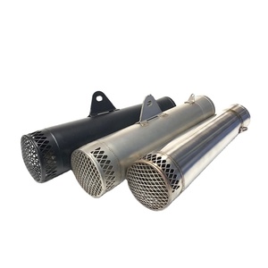 Tubo de escape de motocicleta con cubierta de malla, adecuado para Kawasaki Z800, ZX-6R, ZX-10R, S1000RR, accesorio de modificación, silenciador de motocicleta - Product Image 1