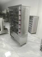 Four commercial d'équipement de rôtissoire de poulet de gaz de 6 tiges avec le gril automatique commercial de poulet entier d'armoire pour le restaurant