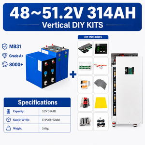 Paquete de Baterías de Litio LiFePO4 Híbridas de 48V, 5kWh, <span class=keywords><strong>10kWh</strong></span>, 16kWh, 32kWh, Caja DIY con BMS JK, Estación de Energía Solar, Sistema de Almacenamiento de Energía para el Hogar - Product Image 2