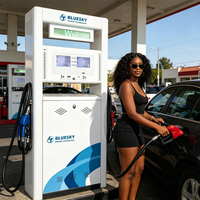 Distributeur de carburant intelligent pour le Soudan, 1/2 pistolets, contrôle numérique automatisé, enregistrement des données, précision de 0,25 %, débit de 5 à 55 L/min