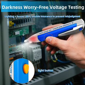 KUAIQU Voltage <span class=keywords><strong>Tester</strong></span> Pen VD02 90-1000V Detección de CA CAT III 1000V Certificado CE Luz LED y zumbador Compacto para electricistas - Product Image 6