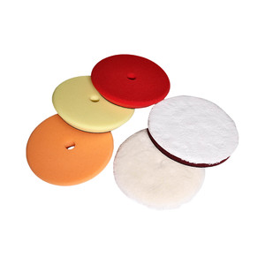 5 cái/bộ 6 "Buffing Vua 3 + 1 + 1 xe đánh bóng Pads Kit Chứa bevel ARC tổ ong bọt Buffing Pad và len nặng cắt bánh xe - Product Image 5