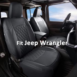 Fundas de Asiento de Cuero para Coche para <span class=keywords><strong>Jeep</strong></span> Wrangler JL & Unlimited 2018-2024, Accesorios de Protección - Product Image 2