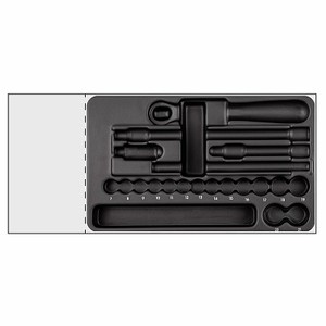 Usag 519/605BAV Hand <b>Tool</b> Set 1/4 In Socket Wrench Chrome Vanadium Steel 37x23x7.5cm <b>Kit</b> - Product Image 1