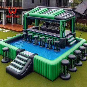 Bar gonflable géant personnalisé, nouveau design, pour piscine, bar de jardin gonflable, piscine gonflable personnalisée avec bar pour adultes, événements, fêtes - Product Image 3