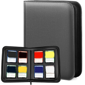 Raccoglitore per Carte Collezionabili Sportive e TCG con 4 Tasche, Album con Cerniera per 112 Carte Collezionabili, Raccoglitore Top Loader - Product Image 1