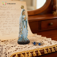 Statue de la Vierge Marie en résine personnalisée à faire soi-même, figurine religieuse catholique, ornement de table, décoration de la maison, de l'église, de la salle de prière