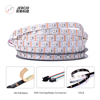 Tira de Luces LED RGB Programable Plug&Play Magic JERCIO |   SK6815/WS2815/GS8208 DC12V Continuidad de Punto de Interrupción para Manualidades DIY