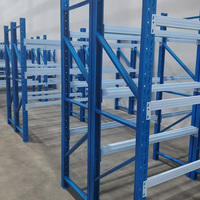 Étagère de stockage compacte pour entrepôt léger, capacité 200 kg, étagères réglables pour système d'étagères de stockage pharmaceutique