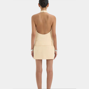 Servizio di Design Personalizzato per Abbigliamento con Basso MOQ, Crea il Tuo Marchio, Mini Abito da Ufficio Elegante, <span class=keywords><strong>Vestito</strong></span> da Sera per Donna - Product Image 2