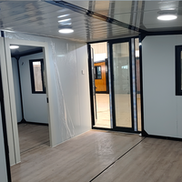 Casa Modular Expandible ZhuDuo con Tiras de Luz LED Integradas, Diseño Moderno, Modelo ECH-WB-004, para Villa Vacacional en Isla Tropical